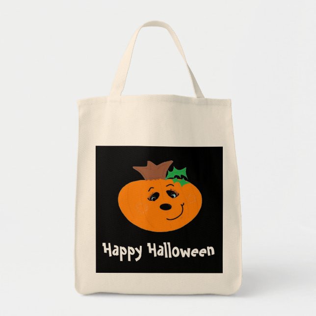 Bolsa Tote Abóbora Astuta (Frente)
