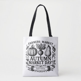 Bolsa Tote Abóbora, Beterraba & Squash Outono! Personalizado