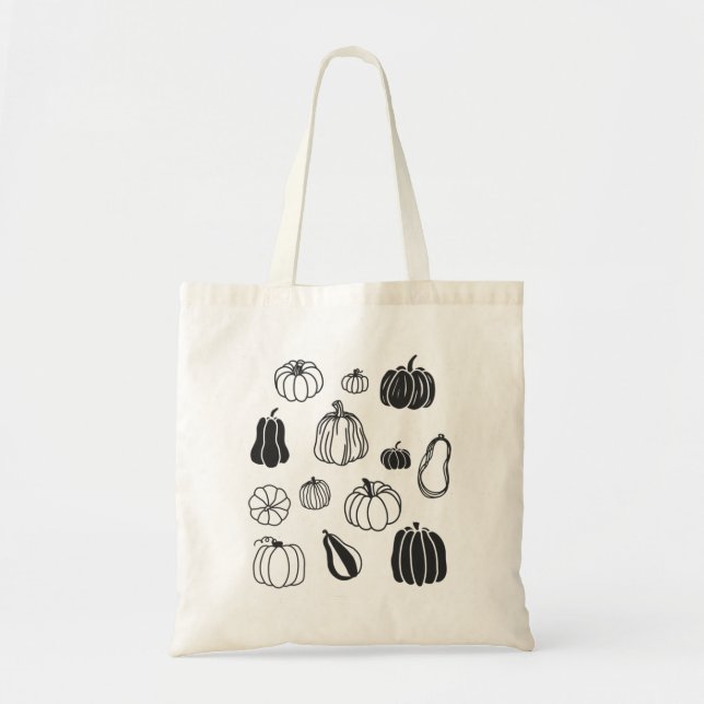 Bolsa Tote Abóbora Botânica (Frente)