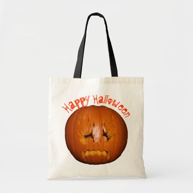 Bolsa Tote Abóbora, Chamas Tristes (Frente)