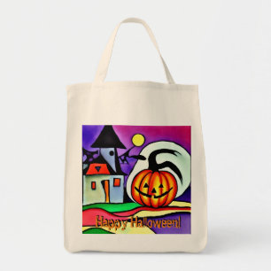 Bolsa Tote Abóbora de Halloween 2