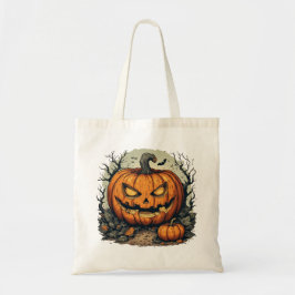 Bolsa Tote Abóbora de Halloween em um