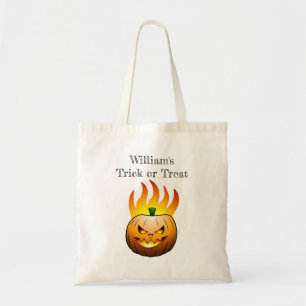 Bolsa Tote Abóbora de Halloween para Doce ou Travessura