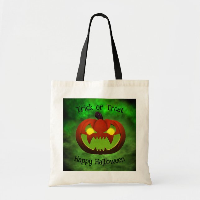 Bolsa Tote Abóbora de Mau de Spookie (Frente)