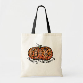 Bolsa Tote Abóbora-de-porco Feliz Halloween