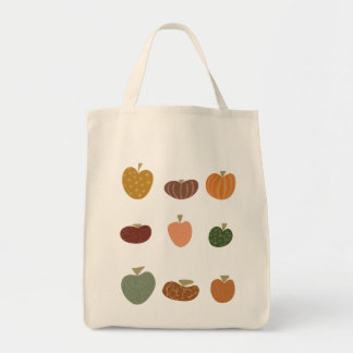 Bolsa Tote Abóboras Bonitas de Outono Padrão de Outono