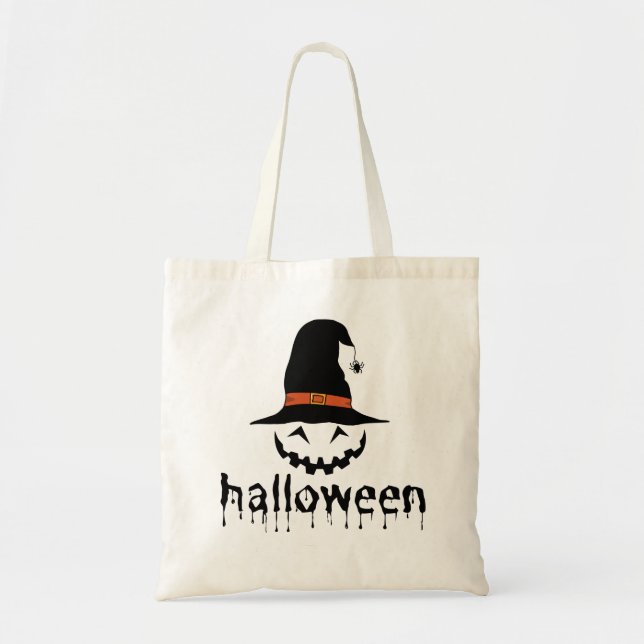 Bolsa Tote Abóboras de Dia das Bruxas (Frente)