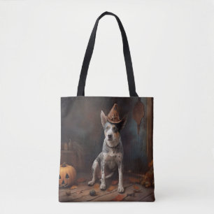 Bolsa Tote Abóboras de Gado Australianas de Halloween Assusta