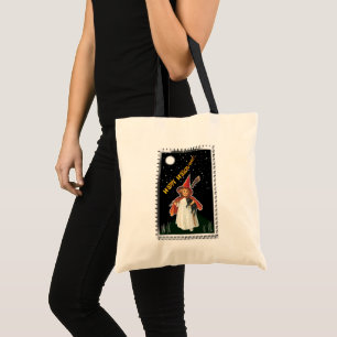 Bolsa Tote Abóboras de Halloween Vintage