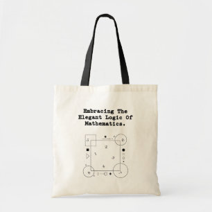 Bolsa Tote Abraçando a Lógica Matemática Elegante   Beleza do