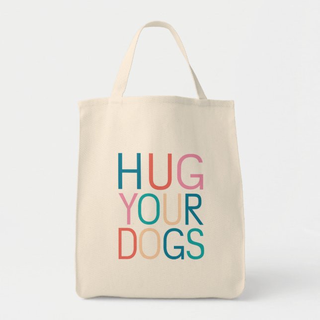 Bolsa Tote Abrace seus cachorros (Frente)