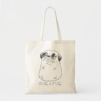Bolsa Tote Abrace um saco do Pug