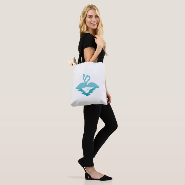 Bolsa Tote Abraço de Flamingo (No(a) Modelo)