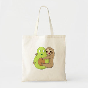 Bolsa Tote Abraço De Preguiçoso E Bonito Do Amante Avocado