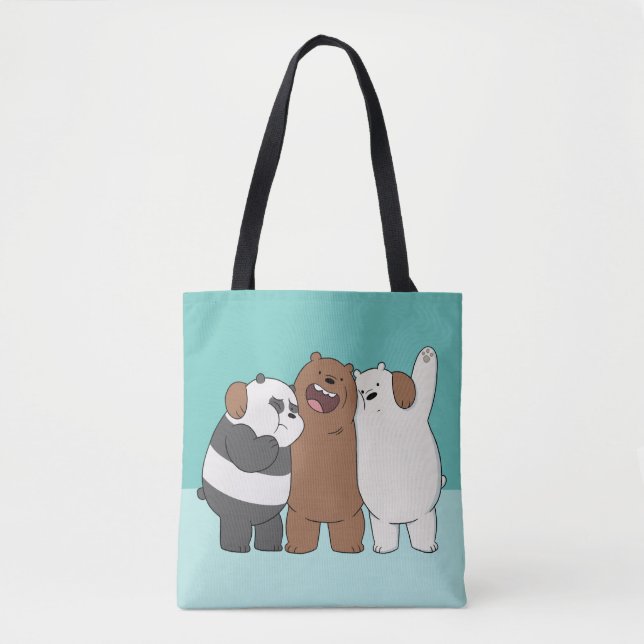 Bolsa Tote Abraço do Grupo Bare Bears (Frente)