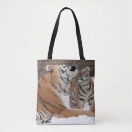Bolsa Tote Abraços De Tigre E Cubo