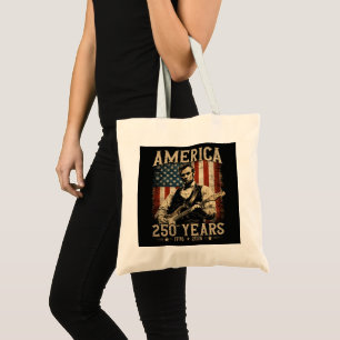 Bolsa Tote Abraham Lincoln Tocando Guitarra 4 de Julho