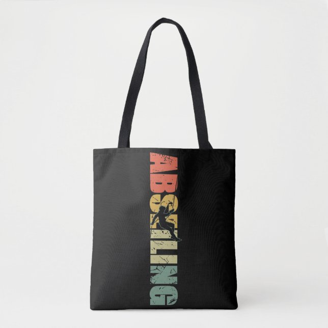 Bolsa Tote Abseiling Vintage Rappelling Mountain Climber (Frente)