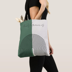 Bolsa Tote Abstração Boho Moderna