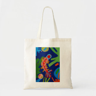 Bolsa Tote abstração, peixe, carpa, cubismo,