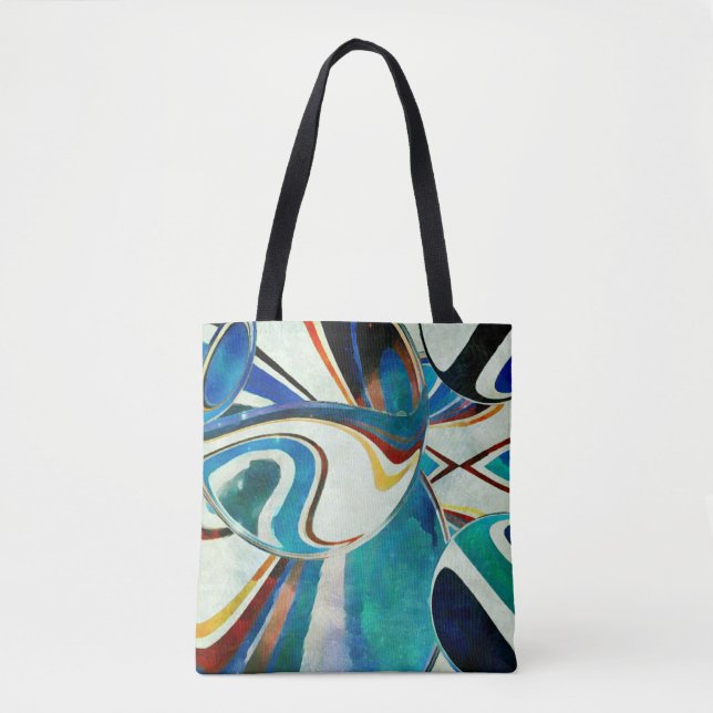 Bolsa Tote Abstracção com espírito geométrico (Frente)