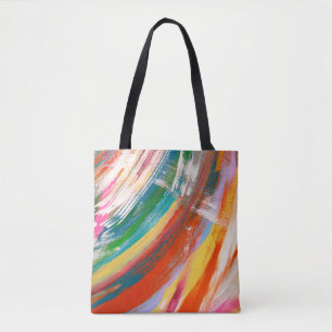 Bolsa Tote Abstract art background oil paint brush strokes. o