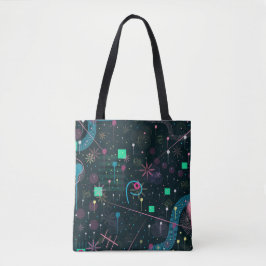 Bolsa Tote Abstract Art: Winter Skies