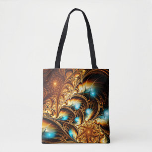Bolsa Tote Abstract artistic golden light background. Fine de