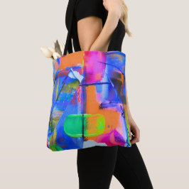 Bolsa Tote Abstract Background Colorful