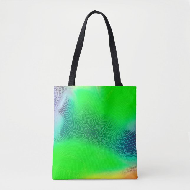 Bolsa Tote abstract blur background. multicolor effect patter (Frente)