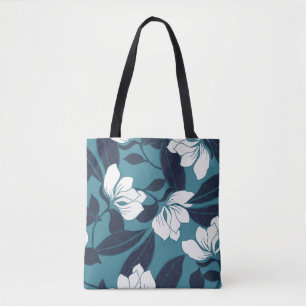 Bolsa Tote Abstract elegance pattern with floral background. 