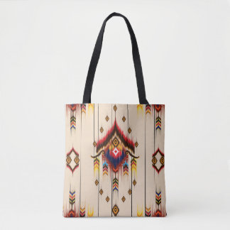 Bolsa Tote Abstract ethnic geometric pattern, Ikat geometric 