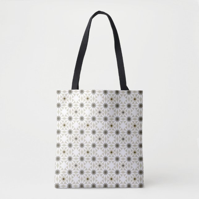 Bolsa Tote Abstract ethnic geometric patterns design backgrou (Frente)