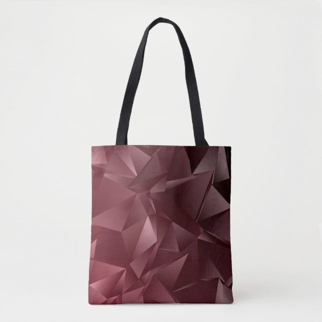 Bolsa Tote Abstract Low-Poly background. triangulated texture (Frente)