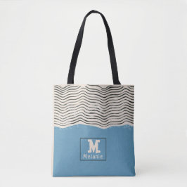 Bolsa Tote Abstract minimalist artistic lines Monogram