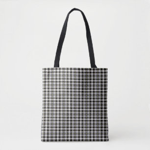 Bolsa Tote abstract texture, colorful checkered pattern, simp