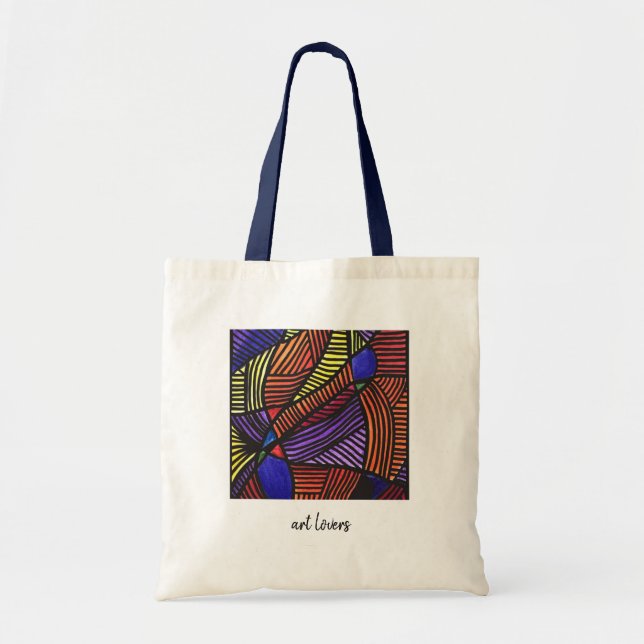 Bolsa Tote abstractes Designtasche  (Frente)