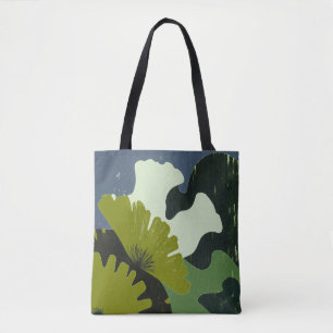 Bolsa Tote Abstrata Botânica Moderna