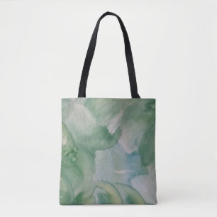 Bolsa Tote Abstrata - Redemoinho Verde Suave