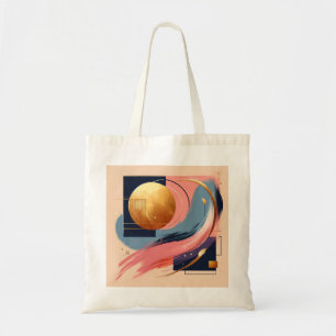 Bolsa Tote Abstrata Vibrante - Padrão Geométrico O