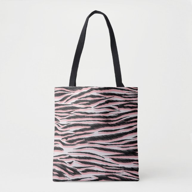 Bolsa Tote Abstrato animal Pele sem costura Impressão (Frente)