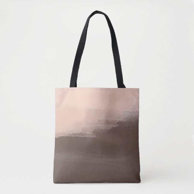 Bolsa Tote Abstrato Aquarela Mocha (Frente)