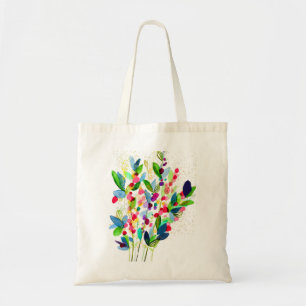 Bolsa Tote Abstrato aqucolor floral