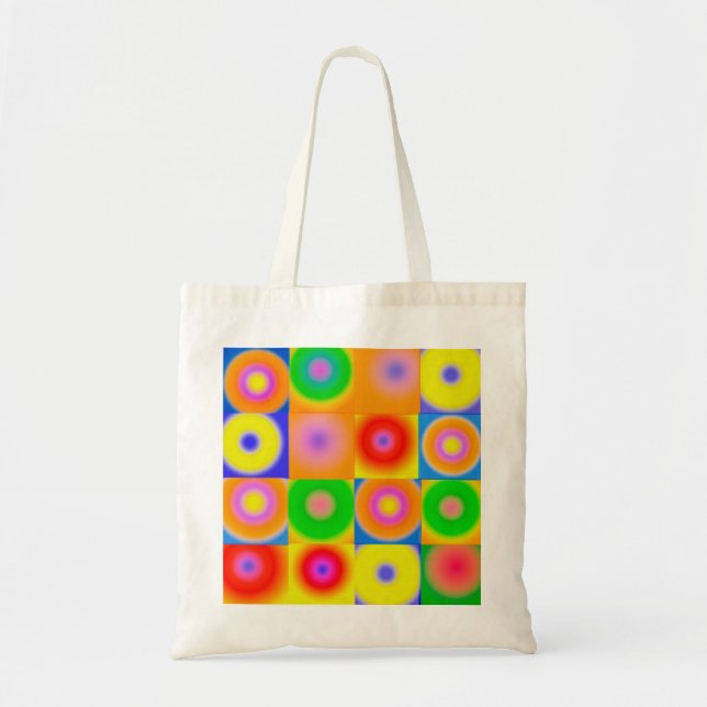Bolsa Tote Abstrato Art Colorir Feliz (Frente)