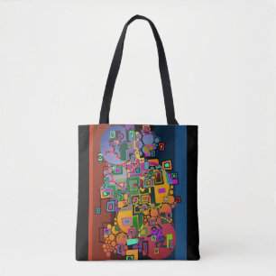 Bolsa Tote Abstrato Art - Dançar na cidade + suas ideias
