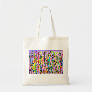 Bolsa Tote abstrato art paisagem colorido