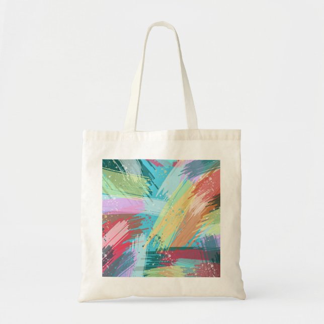 Bolsa Tote Abstrato Art Pastel (Frente)