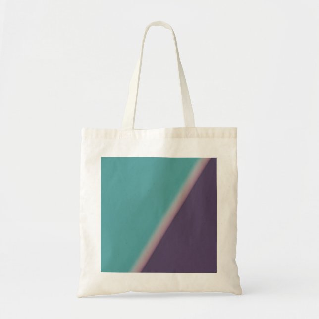 Bolsa Tote Abstrato Art Turquoise Roxo (Frente)
