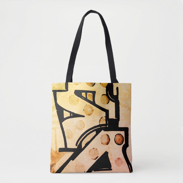 Bolsa Tote Abstrato Arte russa (Frente)