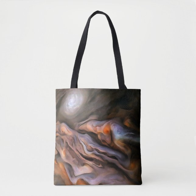Bolsa Tote Abstrato Assombrosamente Belo em Ocre e Marrom (Frente)
